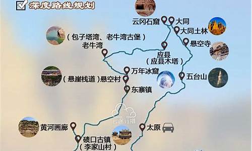 山西三日游最佳旅游攻略地图_山西三日游最