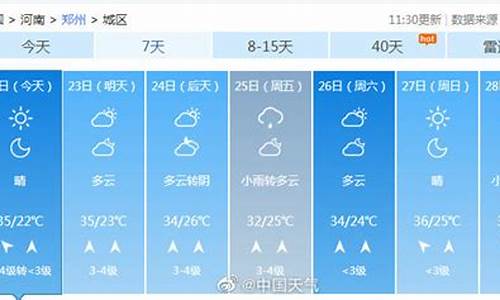 郑州天气预报查询一周1_郑州天气预报一周