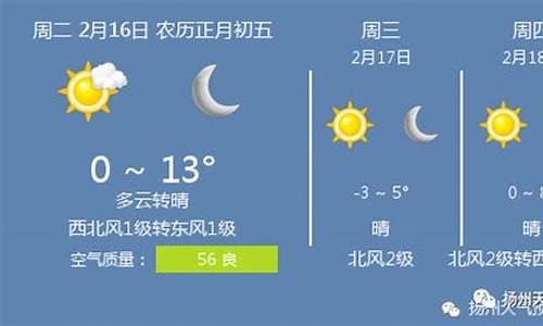 扬州天气预报七天至15天_扬州天气预报1